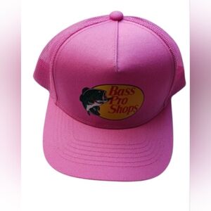 Pink Bass Pro Shops Youth Mesh Trucker Hat Snapback Baseball Cap Streetwear